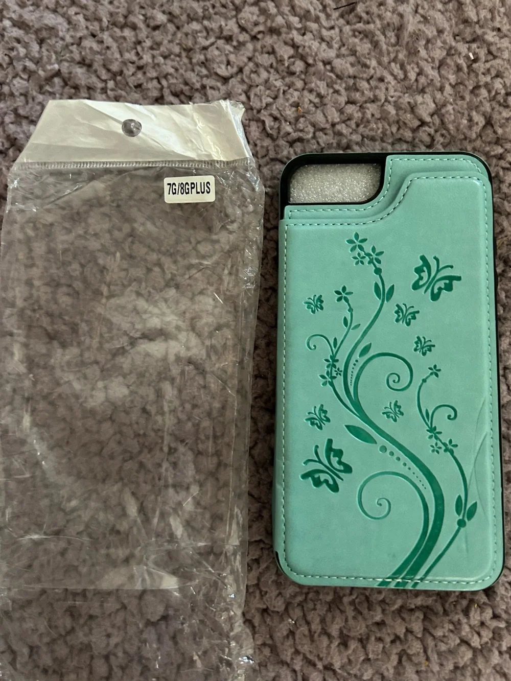 Phone Case with Black Trim credit card holder